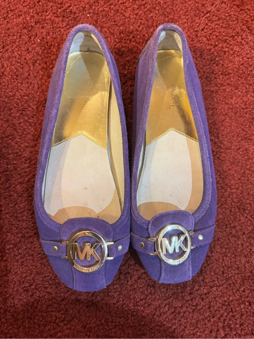 Women’s purple Michael kors loafers size 8M